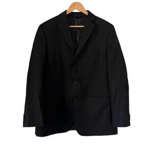 Marc Anthony 100% Wool Blazer Men's Size 44 Regular Black Suit Coat Sport Jacket